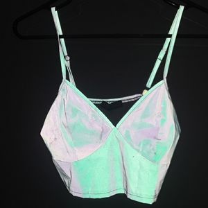 Reflectent Crop Top